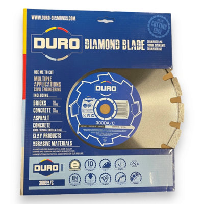 Duro Standard Concrete / Asphalt Diamond Blade 300mm  x 20mm Bore
