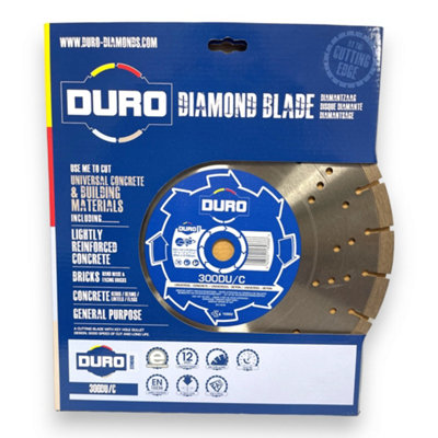 Duro Standard Concrete & Building Materials Diamond Blade 300mm x 20mm Bore