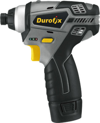 Durofix Impact Bit Driver 1/4Dr 12V 2Ah 2 Battery Kit