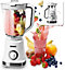 Duronic BL5 Countertop 1.8 Litre Blender with BPA-Free Jug, 500W 3 Speed Settings for Making Smoothies and Shakes - white