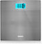 Duronic BS103 Digital Bathroom Body Scale, Backlit Display, 180kg, Step-On Activation, Measures in Kilograms/Pounds/Stones -silver