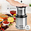 Duronic CG421 2-in-1 Coffee & Spice Grinder, Wet & Dry Electric Grinding Mill, 2x 75g/220ml Cups, 200W - stainless steel