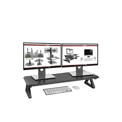 Duronic DM06-2 AO Support pour deux moniteurs en MDF 82 x 30 cm