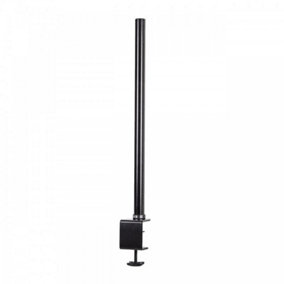 Duronic DM15 DM25 DM35 80cm Monitor Stand Pole, Compatible with Duronic Monitor Desk Mount, 32mm Diameter, Clamp Included - Black