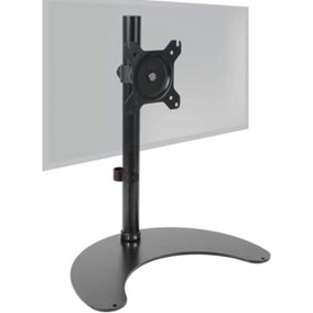 Duronic DM15D1 1-Screen Monitor Freestanding Arm with VESA Bracket, Adjustable Height Tilt Swivel Rotation - 13-32 - black