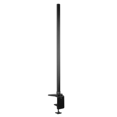 Duronic DM45 DM55 80cm Monitor Stand Pole, Compatible with Duronic Monitor Desk Mounts, 32mm Diameter, Clamp Included - Black