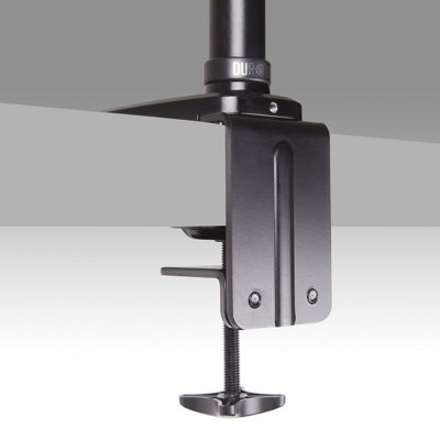 Duronic DM45 DM55 80cm Monitor Stand Pole, Compatible with Duronic Monitor Desk Mounts, 32mm Diameter, Clamp Included - Black