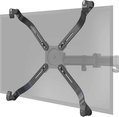 Duronic DMAD1NV Non-VESA Monitor Adaptor, Universal Bracket For Mounting TV or PC Screen Up to 27 8kg, VESA 75/100