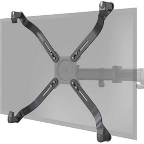 Duronic DMAD1NV Non-VESA Monitor Adaptor, Universal Bracket For Mounting TV or PC Screen Up to 27 8kg, VESA 75/100