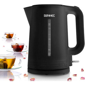 Duronic EK17 /BK 1.7L Kettle, 1.7 Litre Capacity, Classic Design with Fast Boil and Boil-Dry Protection, 2200W - black
