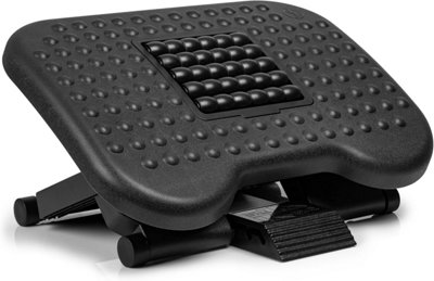 Duronic Ergonomic Footrest FT03 with Adjustable Tilt Textured Surface ...