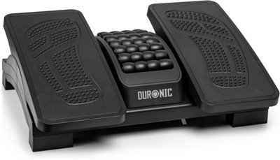 Duronic Ergonomic Footrest FT04 with Adjustable Tilt Height Textured ...