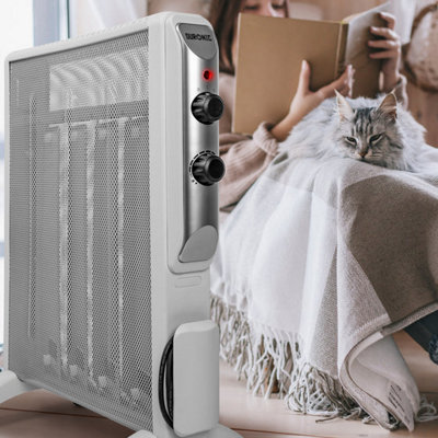 Duronic HV220 WE Electric Heater with Mica Panels, 2kW Power, Radiant and  Convection Heat Output, 2 Heat Settings (white) | DIY at Bu0026Q