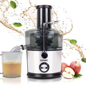 65MM Wide Mouth with 500ml Juice Jug PureMate 600W NaturoPure Powerful Whole Fruit and Vegetable Juice Extractor BPA-Free Centrifugal Juicer Machine with 2 Speed Settings 