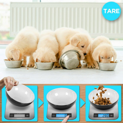 Duronic KS1007 Digital Kitchen Scale, 10kg, Glass Platform with LCD Backlit Display, Tare Function, 1g Precision - Silver