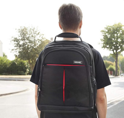 Duronic LB23 Laptop Backpack Max Cabin Size Bag Water Resistant ...