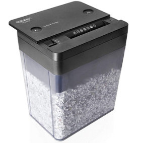 Duronic PS391 Mini Desktop Paper Shredder, 3x A4 Folded Sheets a Time, Micro Cut, 5 Litre Bin, 500W, Thermal Overload Protection