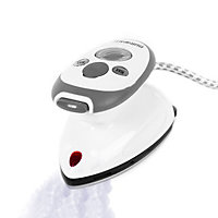 Duronic Si2 Mini Steam Iron, Small Compact Travel Steamer, 375W, 50ml Capacity, Includes Brush Attachment & Water Filler Cup