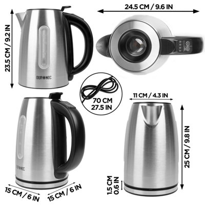Duronic Temperature Control Kettle EK43 Stainless Steel Kettle with ...