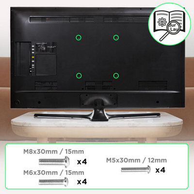 Duronic TVB103M Tilt Adjustable TV Bracket, Wall Mount with VESA 600x400mm for Flat Screen Television 33-65"