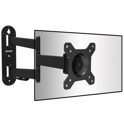 Duronic TVB1125 Full Range TV Bracket, Swivel and Tilt Wall Mount with VESA 600x400 for Flat Screen Television 13-30"