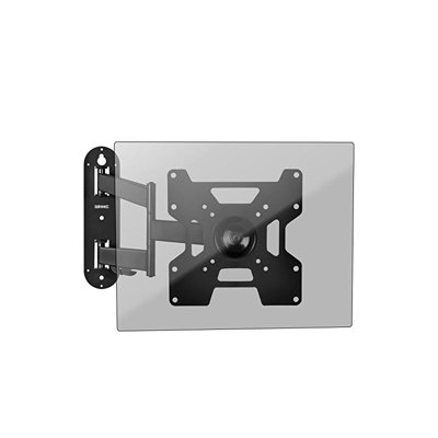 Duronic TVB1135 Full Range TV Bracket, Swivel and Tilt Wall Mount with VESA 600x400 for Flat Screen Television 23-37"