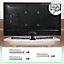 Duronic TVB121M Full Range TV Bracket, Swivel and Tilt Wall Mount with VESA 600x400 for Flat Screen Television 37-65"