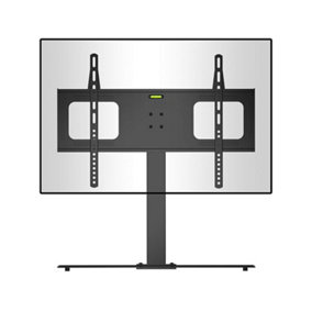 Duronic TVS2D2 TV Stand and Tilting Monitor Bracket, Standing Desktop Mount with VESA 600x400 for Flat Screen Television 32-65"