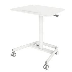 Duronic WPS77 Sit-Stand Desk, Multi-Use Ergonomic Table for Adults/Children, Lockable Wheels, Adjustable Height, 71x50cm
