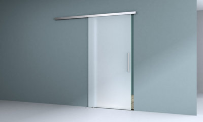 Durovin 1025 x 2050mm Internal Sliding Glass Door 8mm Fully Frosted ...