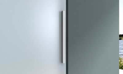 Durovin 1025 x 2050mm Internal Sliding Glass Door 8mm Fully Frosted ...