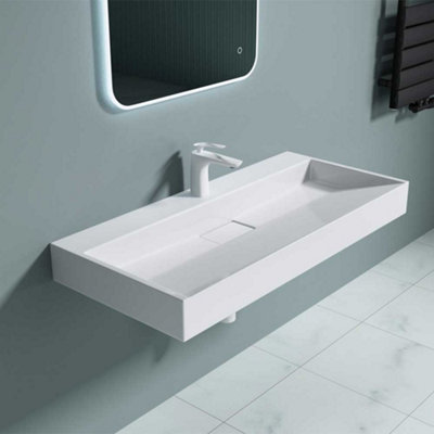 Durovin Bathrooms Luxurious Cast Stone Resin bathroom Basin - Wall Hung ...