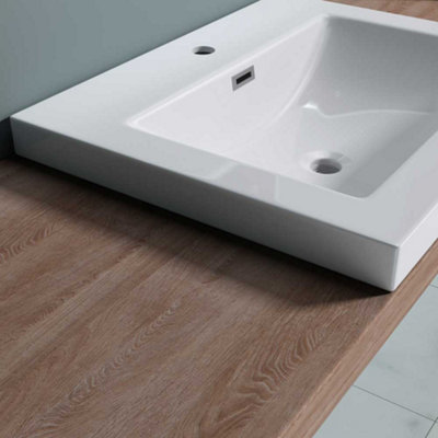 Durovin Bathrooms Luxurious Stone Resin Bathroom Basin-Self Rimming ...