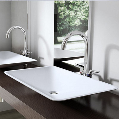 Durovin Bathrooms Luxurious Stone Resin Bathroom Basin - Thin Rim No ...