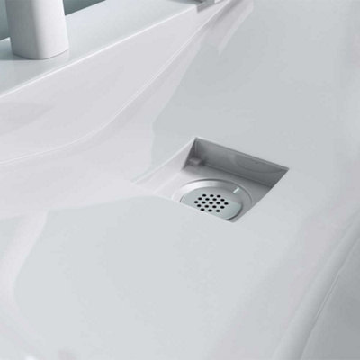 Durovin Bathrooms Luxurious Stone Resin Bathroom Basin - Wall Hung Or Countertop Mount Bathroom Sink - Width 800mm
