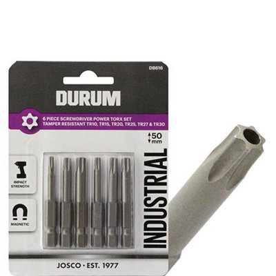 DURUM TX 6pc Set T10-T30 x 50mm DB616