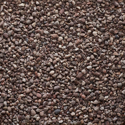 Dusky Pink Bulk Bag 850 kg Chippings - 12-20 mm Sharp Pinkish Stone - L10 x W10 x H8 cm - 3