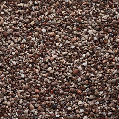 Dusky Pink Bulk Bag 850 kg Chippings - 12-20 mm Sharp Pinkish Stone - L10 x W10 x H8 cm - 5