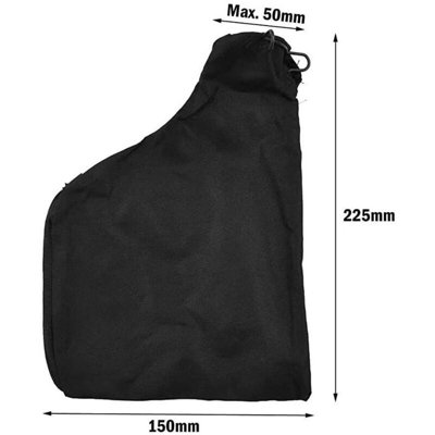 2-Pack Miter Saw Dust Collection Bags - Plastic Dust Hood With Zipper For 255 Model Saws