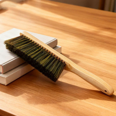 Dust Brush, Wood Handle Soft Hair Hand Broom for on Car Upholstery ...
