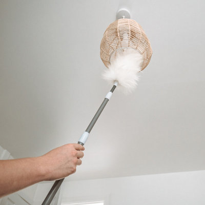Duster Wand Easy Reach Extendable Duster for Dusting Shelves, Furniture ...