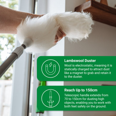 Dusting Wand - Easy Reach All Purpose Extendable Duster by UNGER - 3