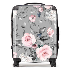 Dusty Pink Roses Suitcase - Large