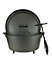 Dutch Oven Set 8L Cast Iron Camping Cooker with Lid Lifter & Free Carry Bag