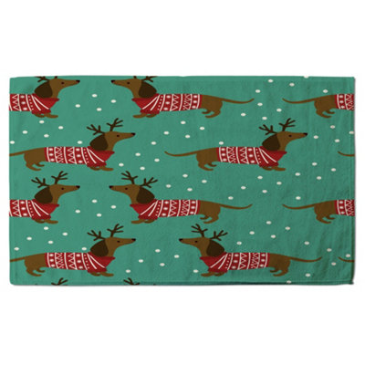 Dutchshunds in christmas (bath towel) / Default Title Price Comparisons | Compare The Build