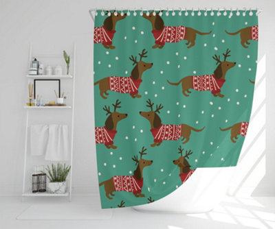 Dutchshunds in christmas (shower curtain) / Default Title Price Comparisons | Compare The Build