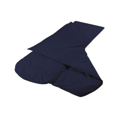 Duvalay Comfort Sleeping Bag Navy 4.5 Tog Hollowfibre 66x190cm DIY at B&Q