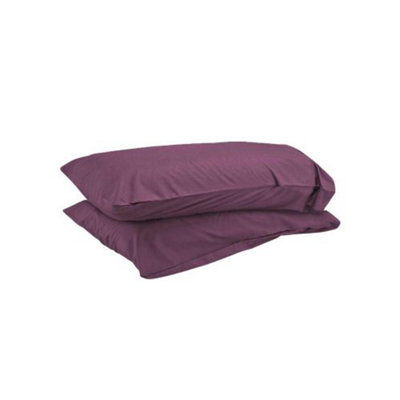 Duvalay Pillow Case Standard Plum
