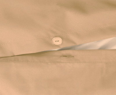 Duvet Cover Set Seersucker Single/Double/King/Super King Bedding Set - Duvet Cover + Matching Pillowcase - Latte Beige
