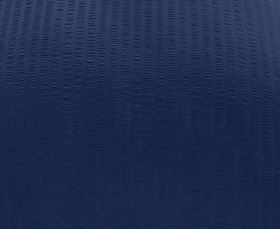 Duvet Cover Set Seersucker Single/Double/King/Super King Bedding Set - Duvet Cover + Matching Pillowcase - Navy Blue